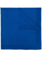 Fendi Logo Jacquard Scarf - Blue