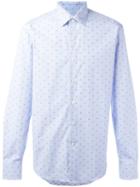 Salvatore Ferragamo Polka-dot Shirt, Men's, Size: Xl, Blue, Cotton