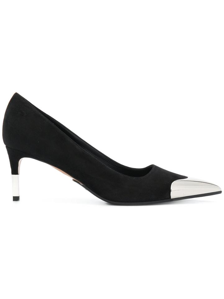 Balmain Metallic Toe Pumps - Black