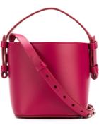 Nico Giani Adenia Mini Leather Bucket Bag - Pink & Purple
