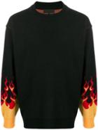 D.gnak Flame Knit Sweater - Black