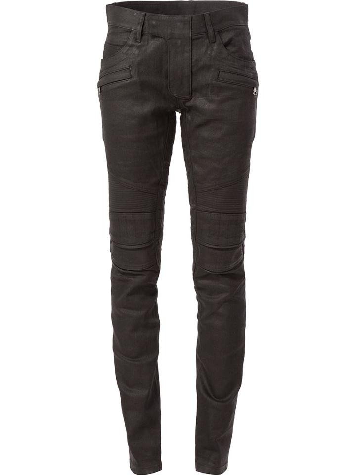 Balmain Biker Jeans, Men's, Size: 33, Black, Cotton/polyurethane