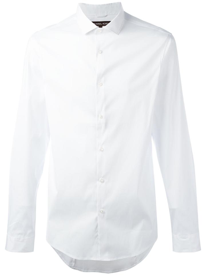 Michael Kors Long Sleeved Button-up Shirt - White