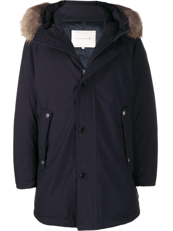 Mackintosh Hooded Parka Jacket - Blue