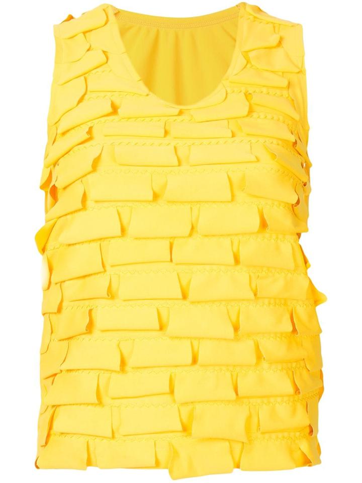 Comme Des Garçons Vintage Layered Sleeveless Top - Yellow