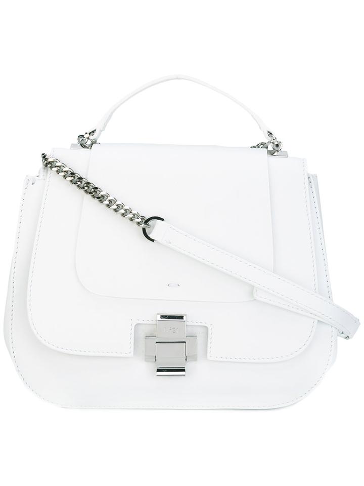 No21 - Satchel Shoulder Bag - Women - Calf Leather - One Size, White, Calf Leather
