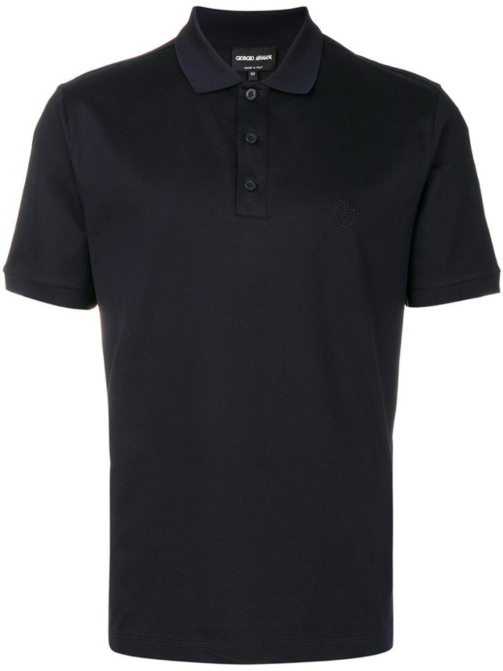 Giorgio Armani Classic Polo Shirt - Blue