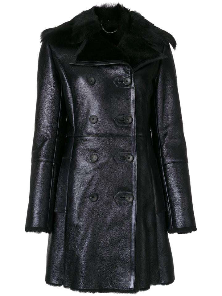 Desa 1972 Double Breasted Coat - Black