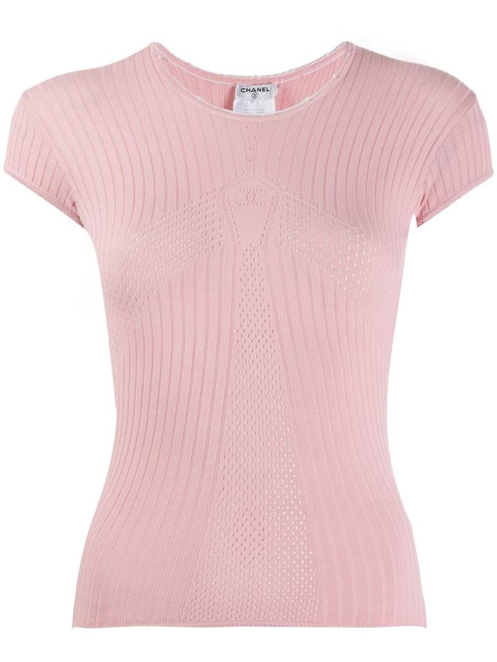 Chanel Pre-owned '2004 Knitted Top - Pink