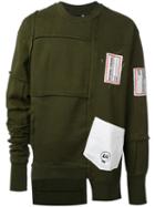 Liam Hodges - Asymmetric Sweatshirt - Men - Cotton - S, Green, Cotton