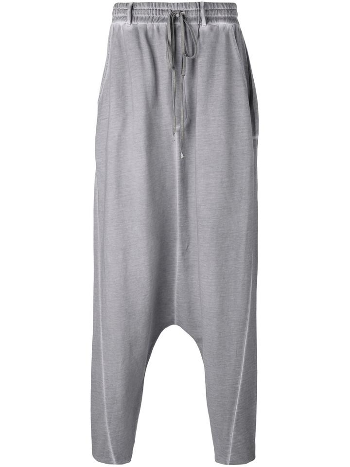 Army Of Me - Drop-crotch Trousers - Men - Cotton - M, Grey, Cotton