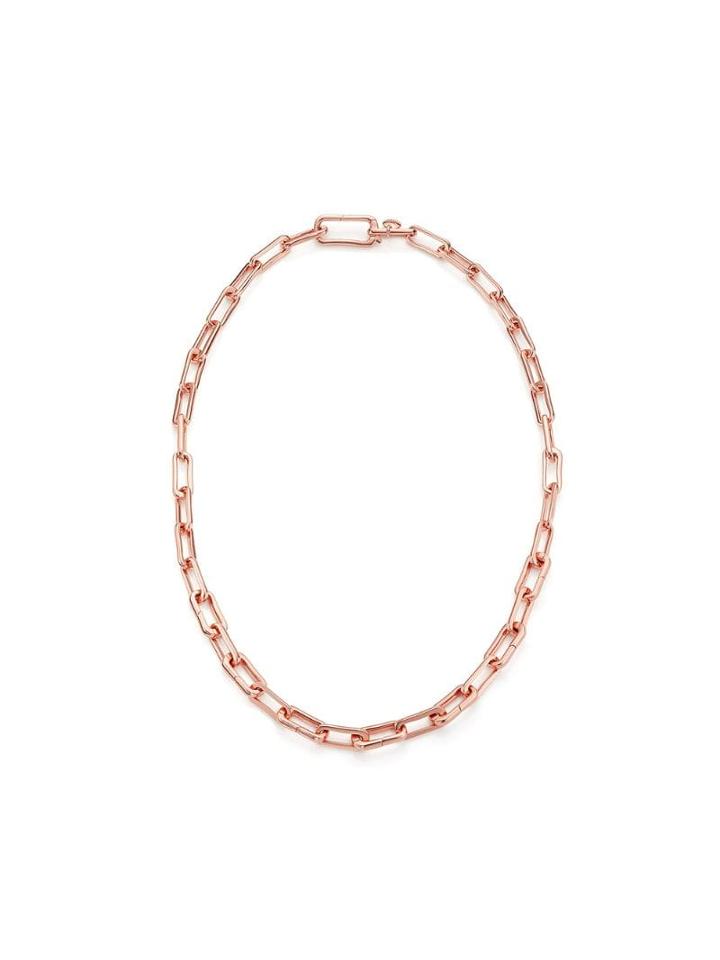 Monica Vinader Alta Capture Charm Necklace - Pink