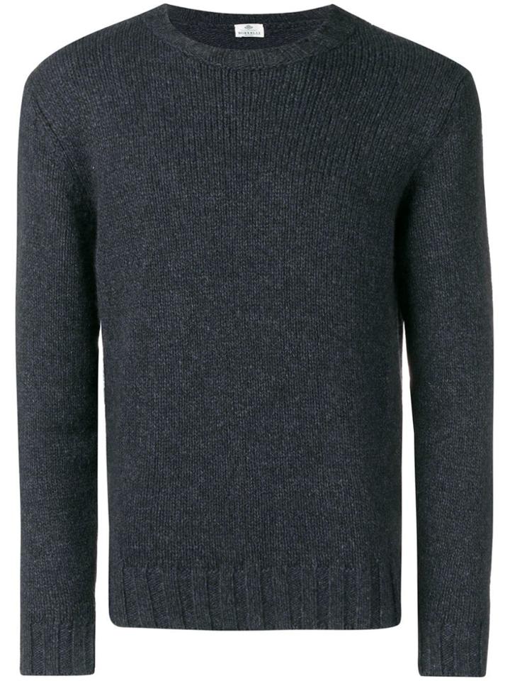 Borrelli Crew Neck Sweater - Blue