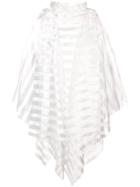 Rubin Singer Striped Organza Blouse - White