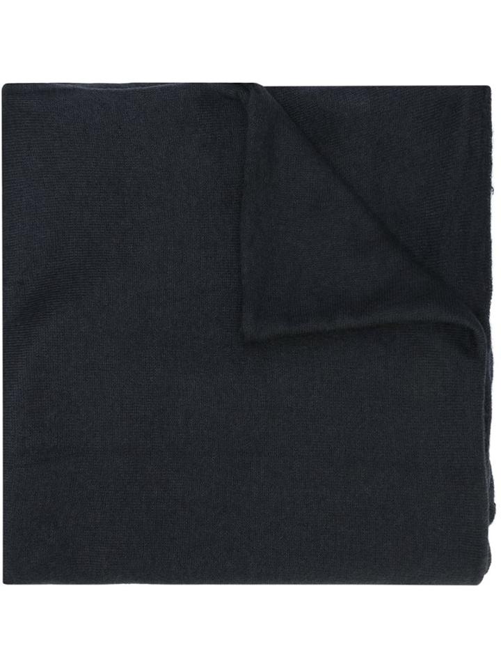 Isabel Benenato Knitted Scarf, Women's, Black, Silk/mohair