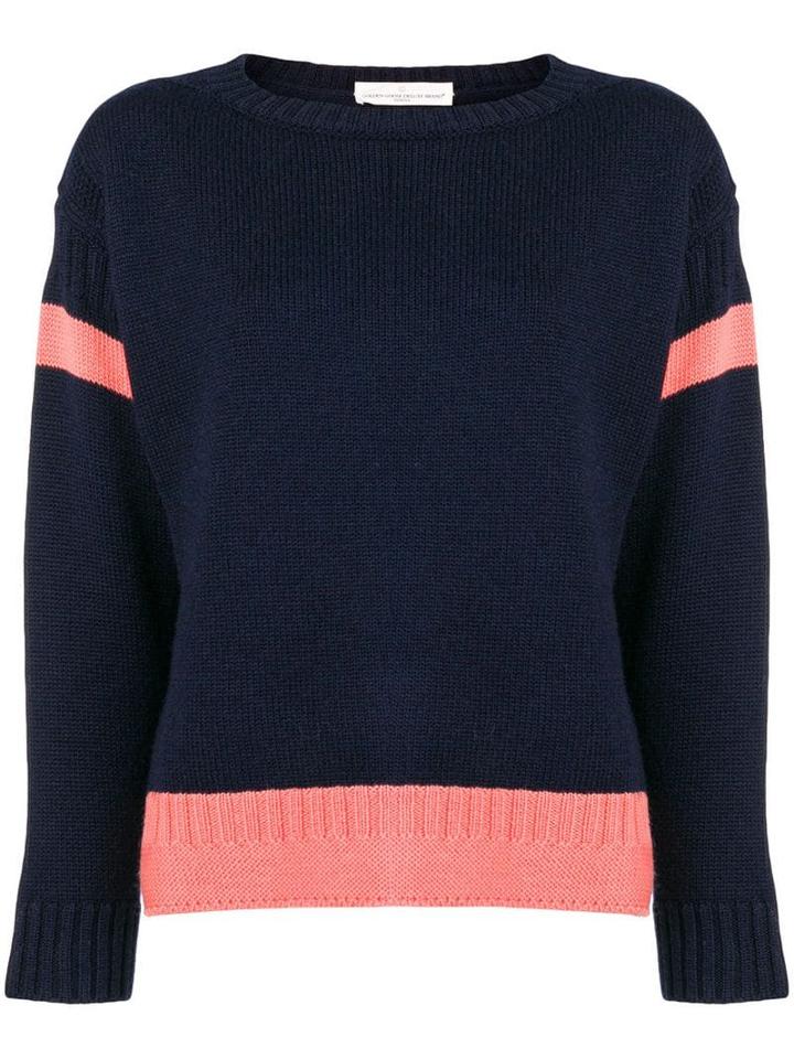 Golden Goose Stripe Insert Sweater - Blue