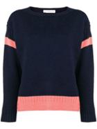 Golden Goose Stripe Insert Sweater - Blue