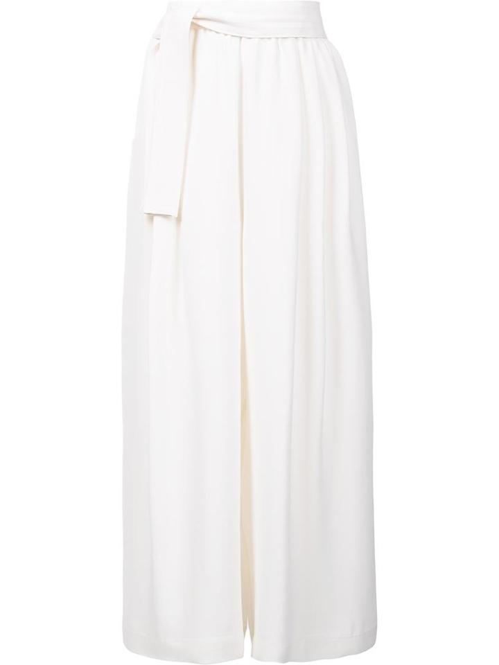 Tome Wide-legged Cropped Trousers, Women's, Size: Xs, White, Silk