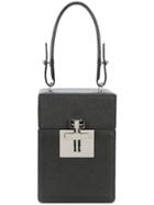 Oscar De La Renta Mini Alibi Top Handle Box Bag - Black