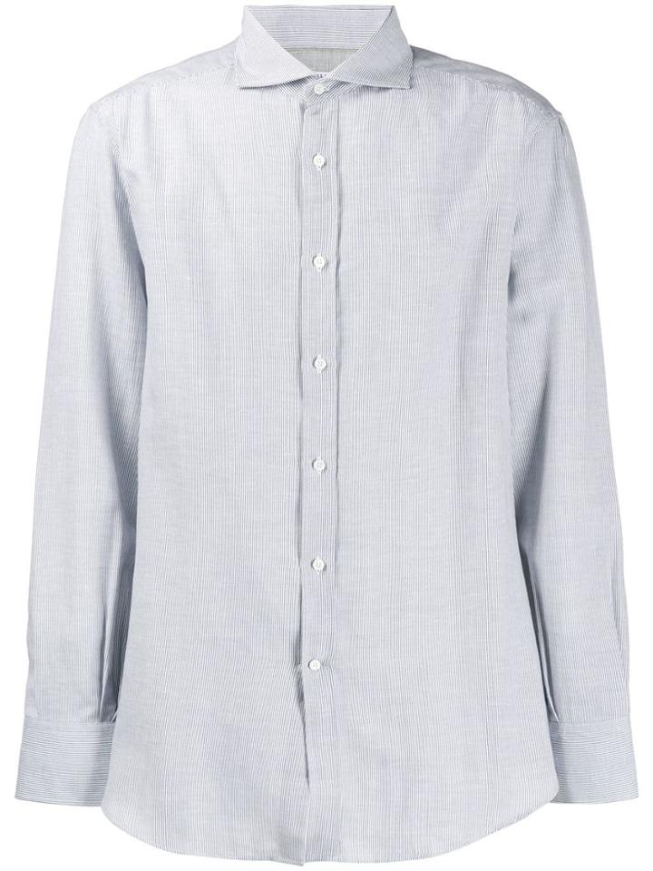 Brunello Cucinelli Micro-striped Shirt - Blue