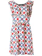 Reinaldo Lourenço - Floral Print Dress - Women - Silk - 36, White, Silk