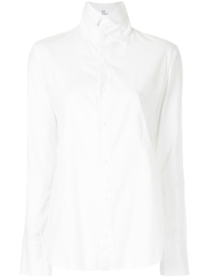 Yohji Yamamoto Vintage High Collar Shirt - White