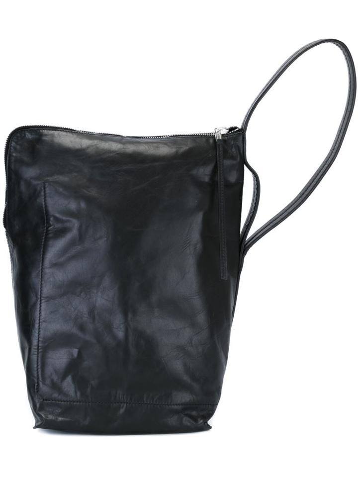 Rick Owens Bucket Shoulder Bag, Men's, Calf Leather/lamb Skin