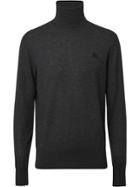 Burberry Cashmere Silk Roll-neck Sweater - Grey