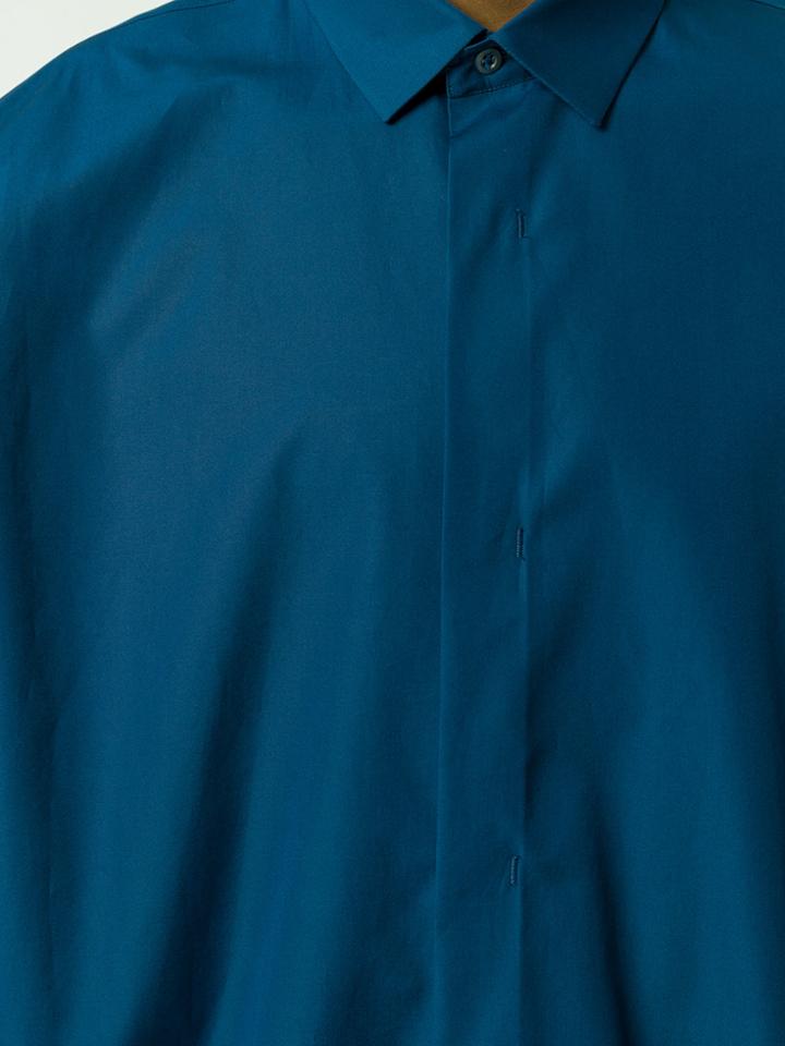 Jil Sander Ruched Detail Shirt - Blue