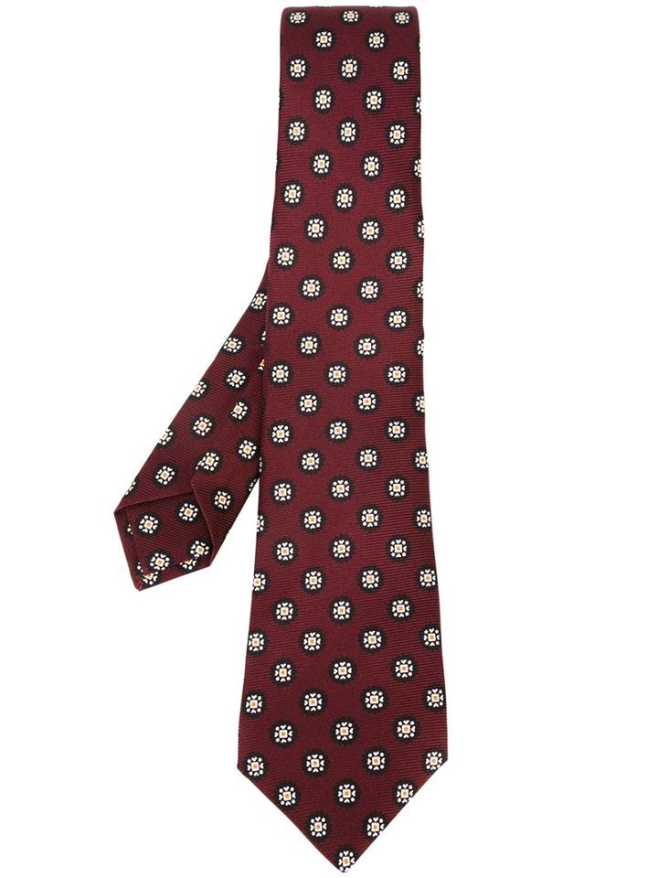 Kiton Medallion Print Tie