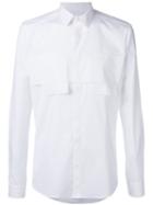 Les Hommes - Chest Pocket Shirt - Men - Cotton/spandex/elastane - 48, White, Cotton/spandex/elastane