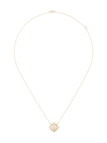 Sarah Noor Hollow Pyramid Diamond Necklace