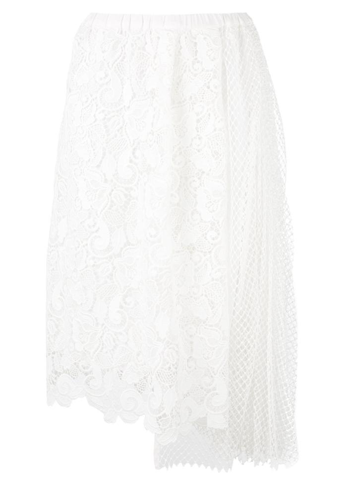 No21 Lace-embroidered Skirt - White