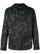 Dior Homme Drawstring Hood Buttoned Shirt, Men's, Size: 42, Black, Cotton