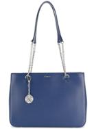 Dkny Chain-strap Shopper Tote - Blue