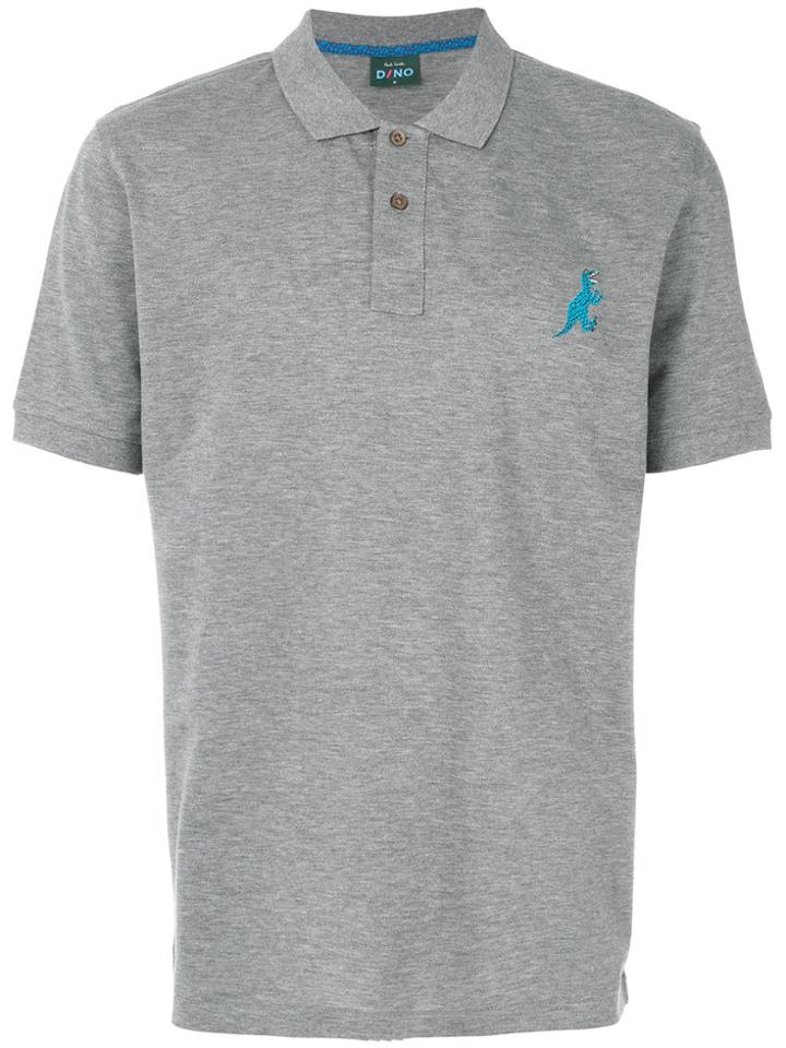 Ps By Paul Smith Dinosaur Polo Shirt - Grey