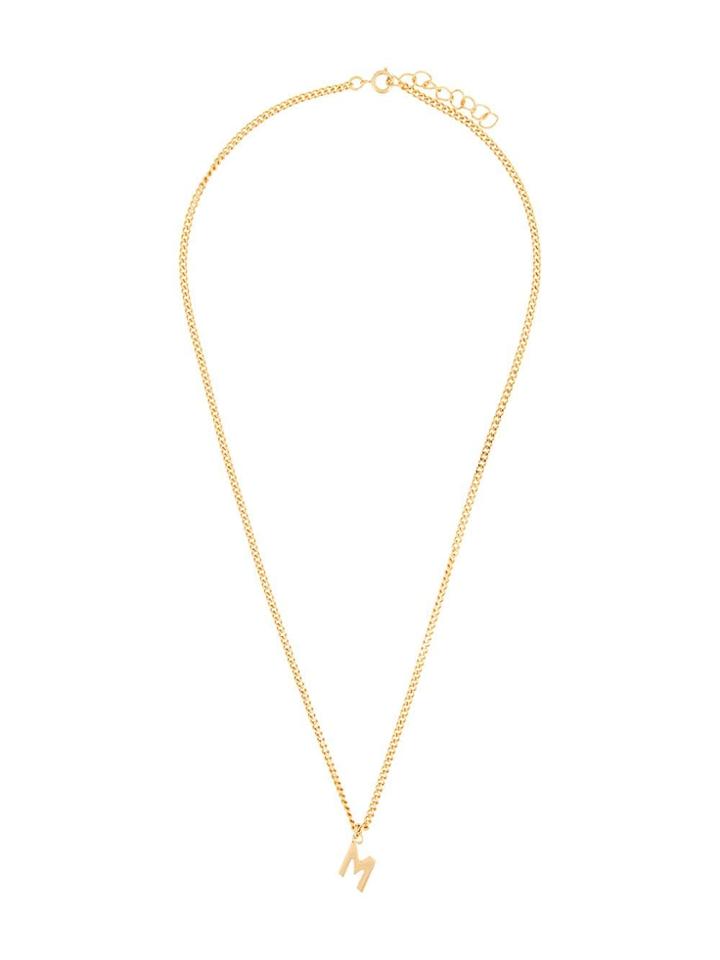 Msgm Pendant Necklace - Metallic