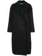 Oscar De La Renta Drop Shoulder Oversized Coat - Black