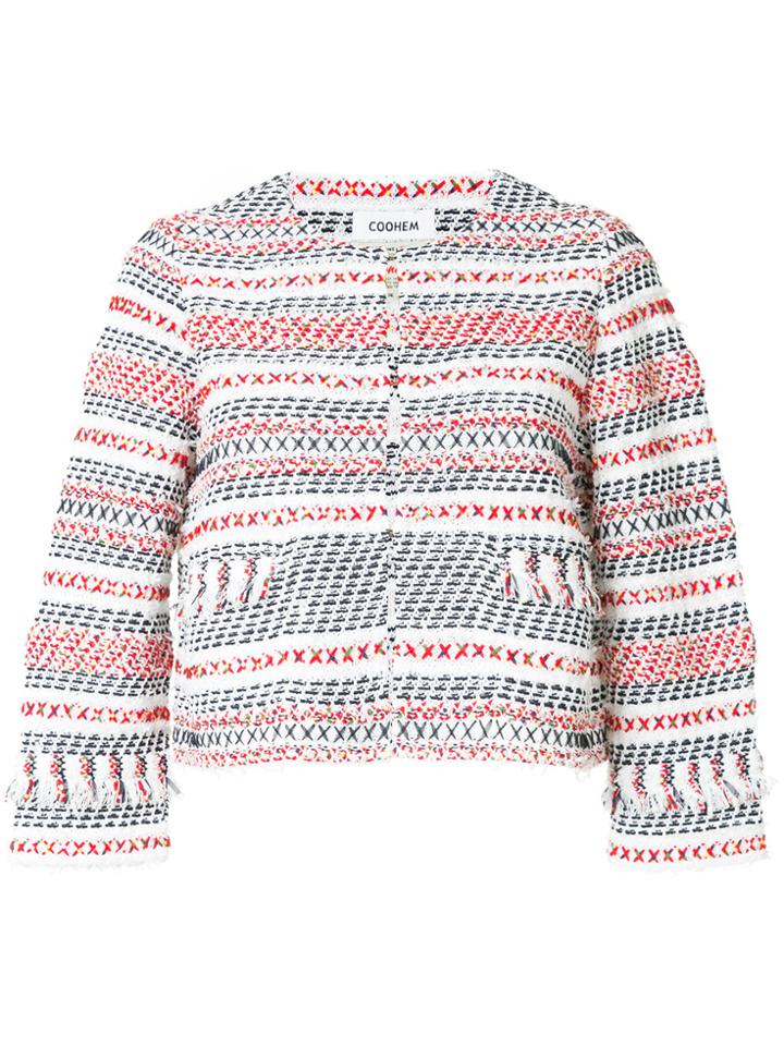 Coohem Summer Tweed Jacket - White