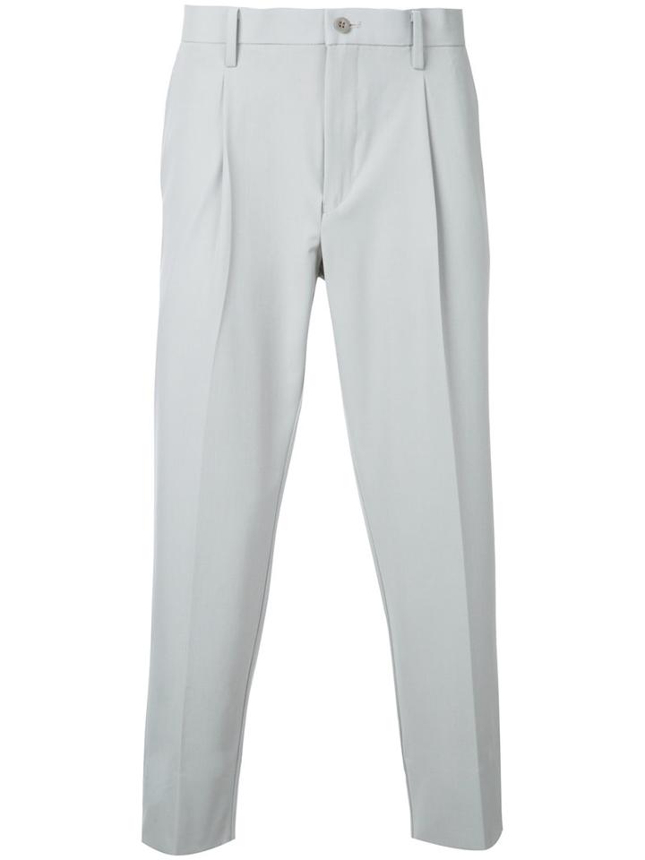 Estnation - Tailored Cropped Trousers - Men - Polyester/polyurethane/rayon - M, Green, Polyester/polyurethane/rayon