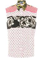 Prada Printed And Studded Shirt - Multicolour