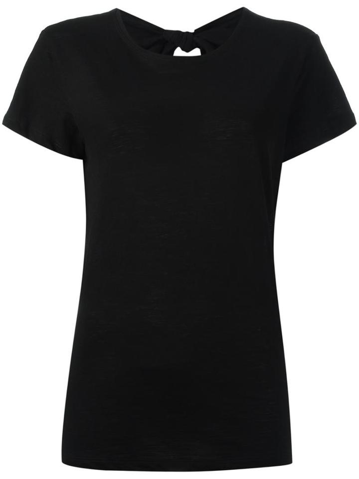 Proenza Schouler Tie Back T-shirt, Women's, Size: Medium, Black, Cotton