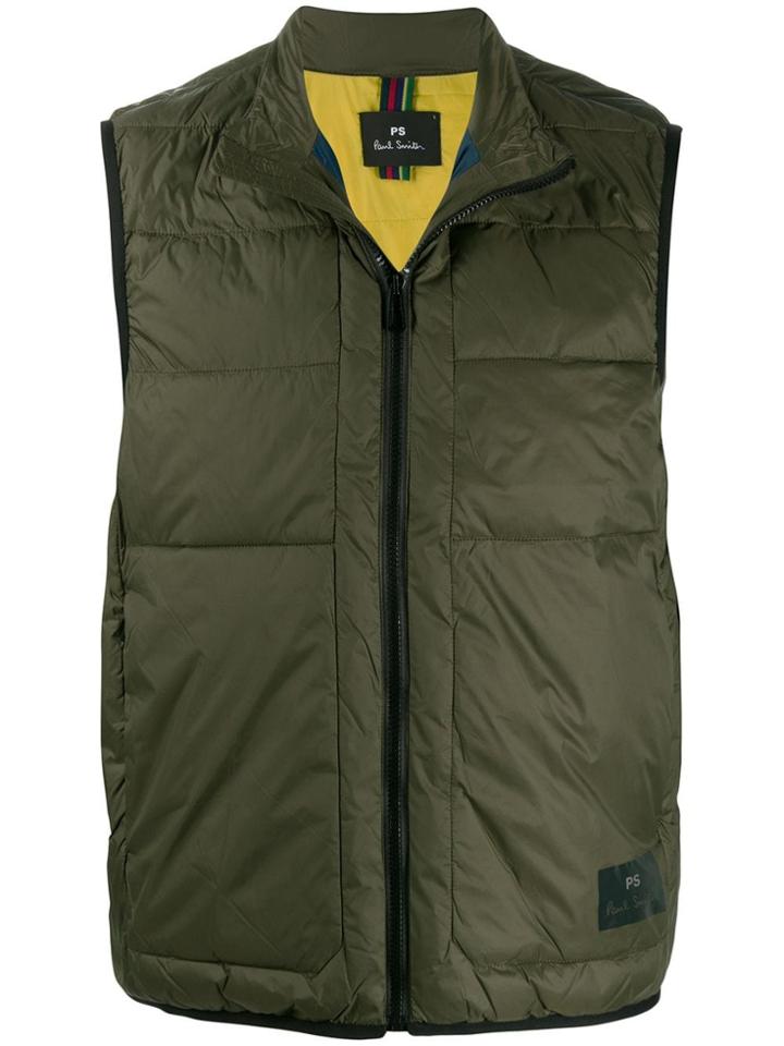 Ps Paul Smith Padded Gilet - Green