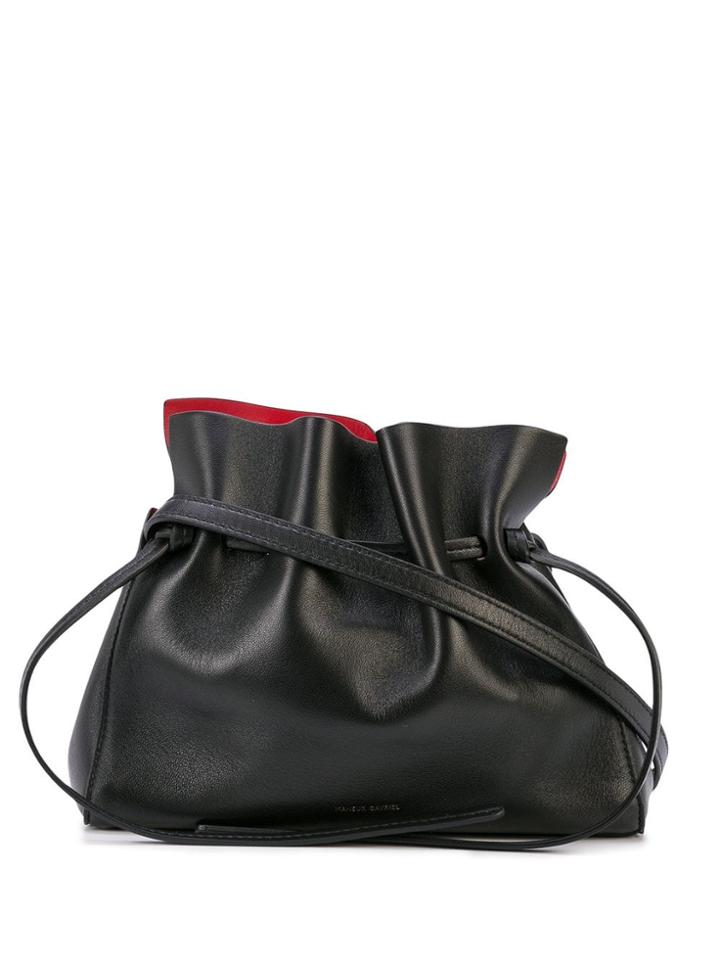 Mansur Gavriel Small Protea Clutch Bag - Black