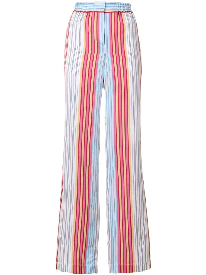 Ps By Paul Smith Striped Wide-leg Trousers - Multicolour