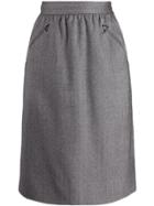 Yves Saint Laurent Pre-owned 1980's Pencil Skirt - Grey