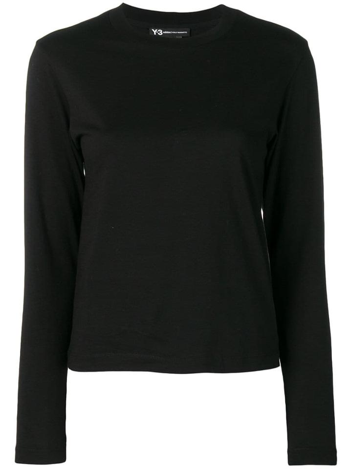 Y-3 Graphic Print Long-sleeve Top - Black