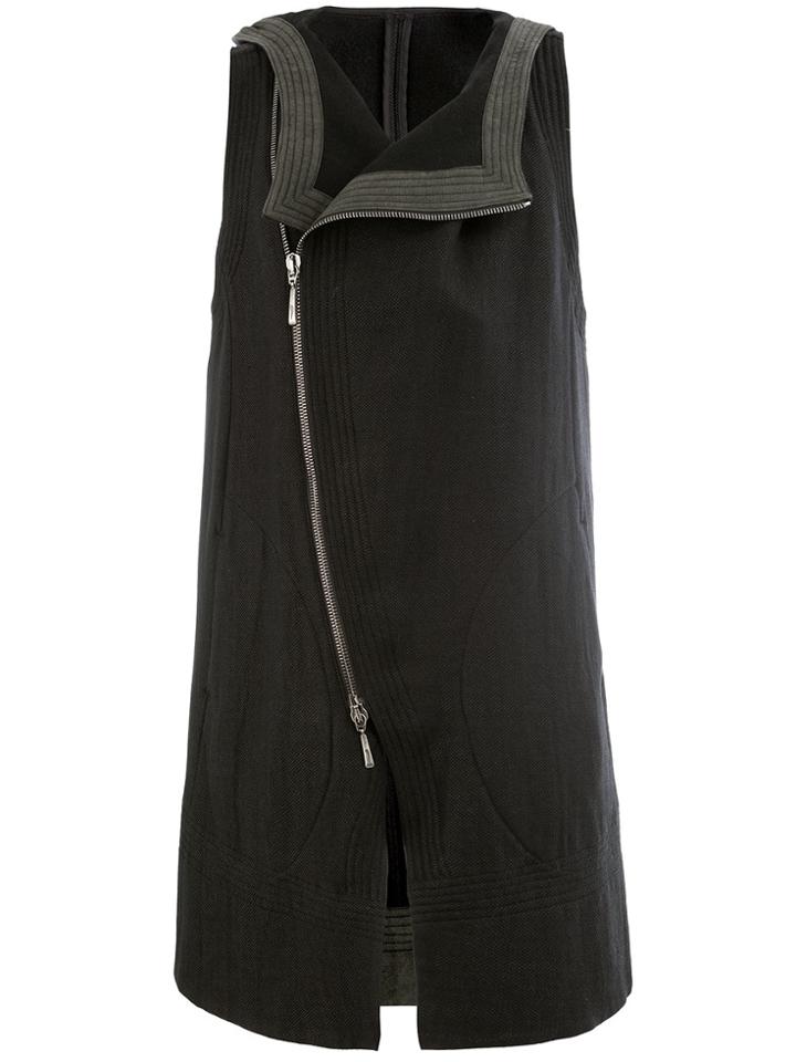 Masnada Stitch Trim Gilet - Black