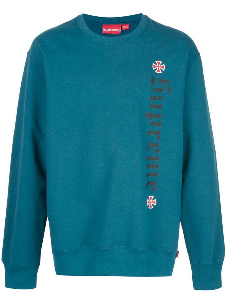 Supreme Independent Sweatshirt - Blue