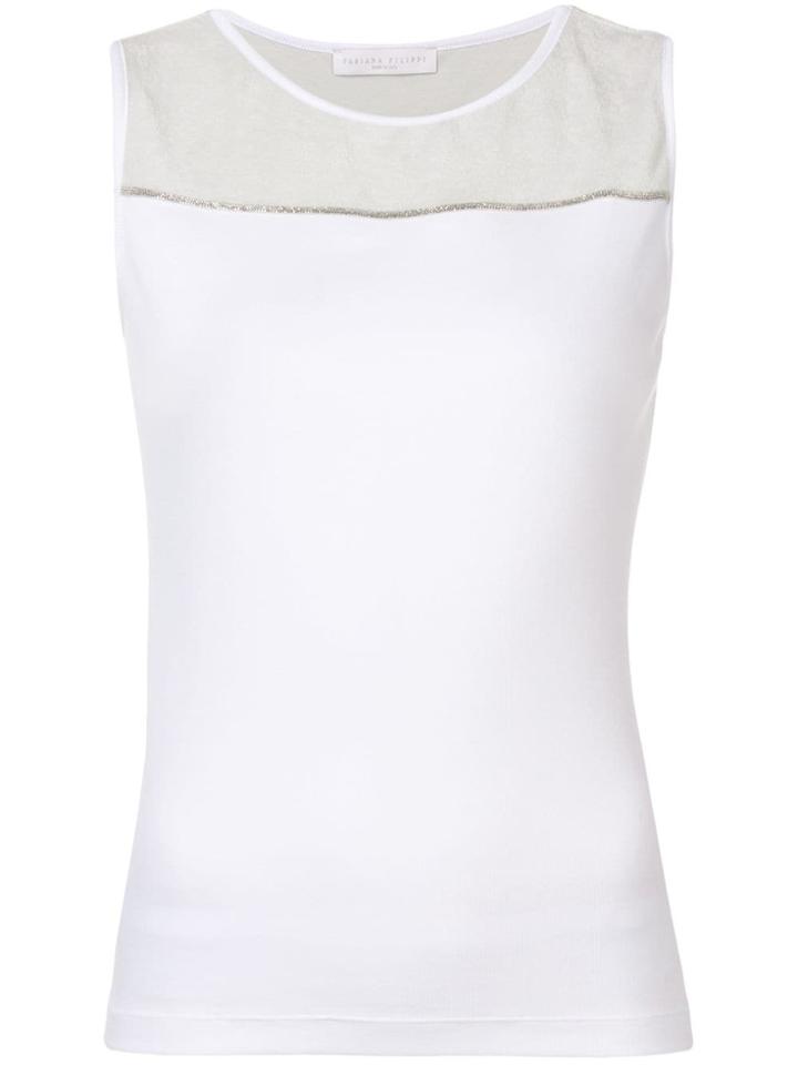 Fabiana Filippi Sleeveless Fitted Top - White
